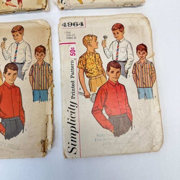 Simplicity Vintage Lot of 4 Sewing‎ Patterns 2393 5506 4964 - Picture 5 of 6